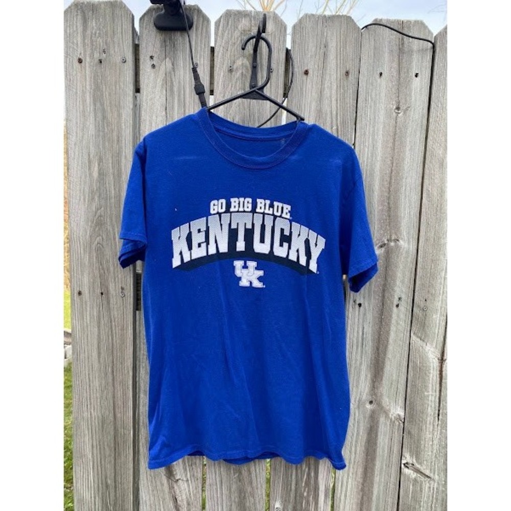 Captivating Apparel Kentucky Wildcats Go Big Blue Mens Graphic T-Shirt‎ Blue M